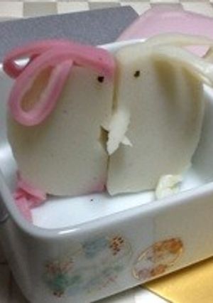 簡単でおせちに！うさぎがキス！かまぼこで-レシピのメイン写真