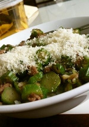 オクラと牛ミンチのエスニック丼-レシピのメイン写真