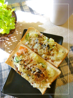 リメイク⋆ポテサラ+鰹節の和トースト-レシピのメイン写真
