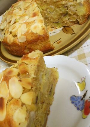 林檎バナナお芋のアーモンドチーズケーキ♪-レシピのメイン写真