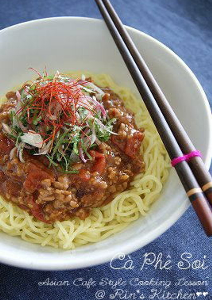 トマトジャージャー麺-レシピのメイン写真