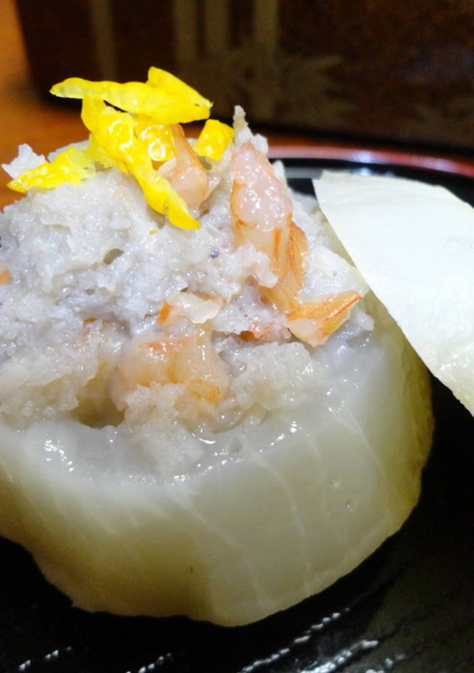 蕪の器で海老と蓮根のしんじょう♪-レシピのメイン写真