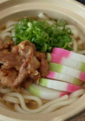 簡単＊肉肉うどん(*^O^*)-レシピのメイン写真