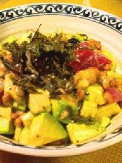 マグロとアボカドの納豆あえ-レシピのメイン写真