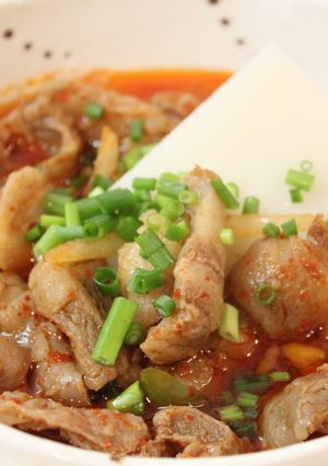 牛すじで♡ユッケジャン♪韓国風♪お雑煮-レシピのメイン写真