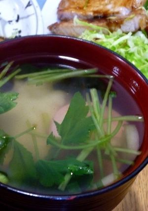 インスタントの「お吸い物」で即席お雑煮～-レシピのメイン写真