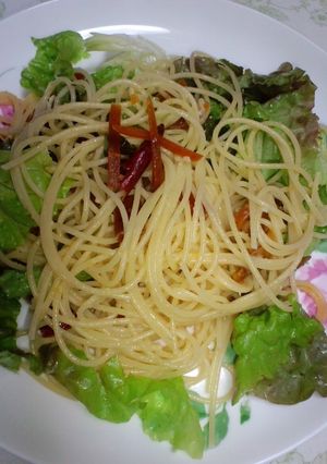 サニーレタスとからすみのパスタ-レシピのメイン写真