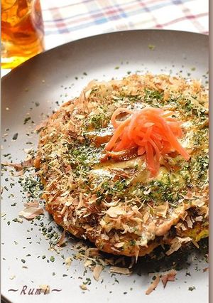 具材たっぷり＆フワフワ食感のお好み焼き-レシピのメイン写真