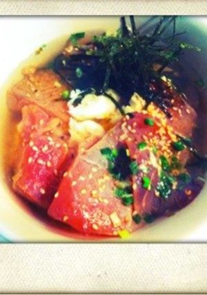 リメイク】おいしい☆刺身☆お茶漬け-レシピのメイン写真