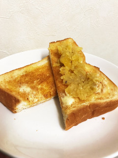 栗きんとんトースト-レシピのメイン写真