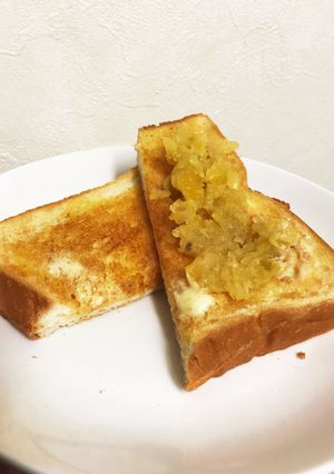 栗きんとんトースト-レシピのメイン写真