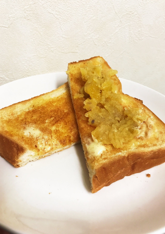 栗きんとんトースト-レシピのメイン写真