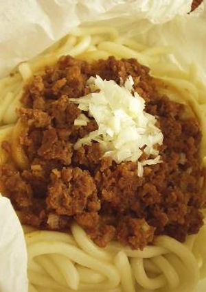 お一人様ランチに♪肉味噌うどん-レシピのメイン写真