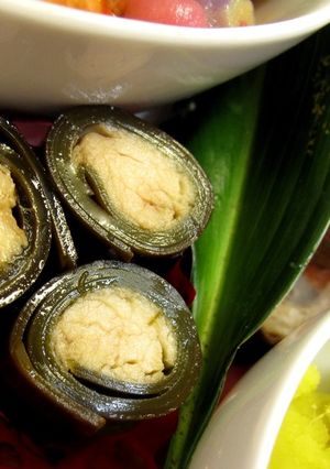 我が家の手作りおせち☆鶏ささみの昆布巻き-レシピのメイン写真