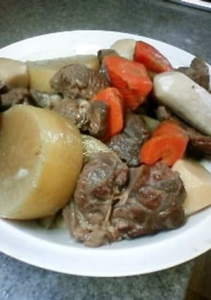 牛すね肉ごろごろの和風煮込み-レシピのメイン写真