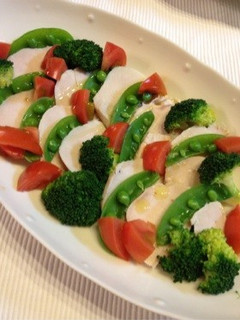 鶏ハムとその盛り付け-レシピのメイン写真