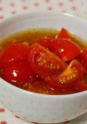 ミニトマトの生姜メープル漬け-レシピのメイン写真