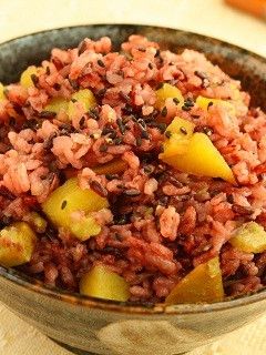 さつまいもの黒米炊き込みご飯-レシピのメイン写真