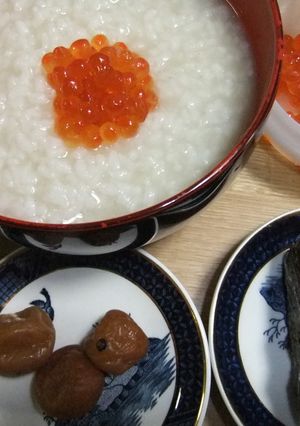 昆布茶でおかゆ-レシピのメイン写真