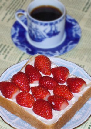 いちごのオープンサンド-レシピのメイン写真