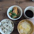 小さな三角厚揚げといんげんの甘辛煮