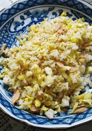 鮭フレークでチャーハン-レシピのメイン写真