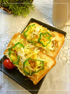 キャベツ×玉葱の和風カレートースト-レシピのメイン写真