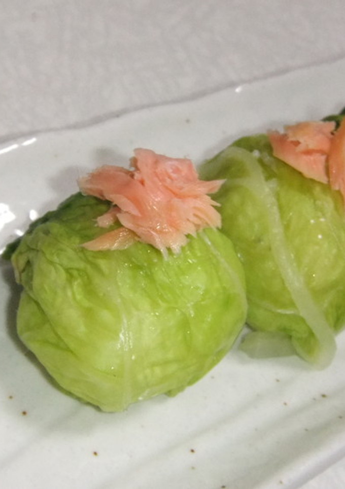 白菜で手まり寿司（白菜の使い方）-レシピのメイン写真