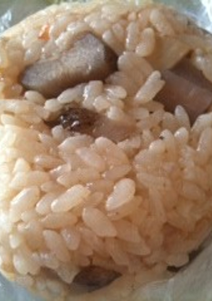 筑前煮の残りでおこわ風炊き込みご飯-レシピのメイン写真