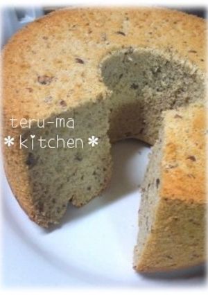 ＊簡単ノンオイル粒あんシフォンcake＊-レシピのメイン写真