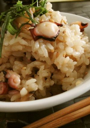 タコの炊き込みご飯～あと混ぜでふっくり♪-レシピのメイン写真