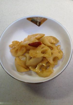 れんこんの酒煮-レシピのメイン写真