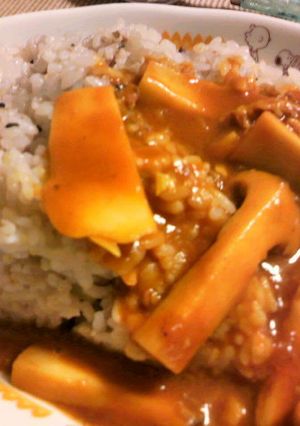 エリンギたっぷりトマトカレー-レシピのメイン写真
