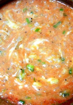 野菜ジュースで雑炊-レシピのメイン写真