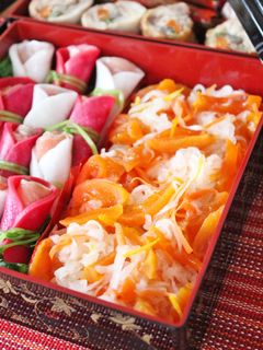 ゆず風味の柿なます-レシピのメイン写真