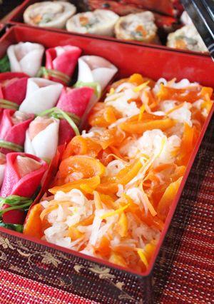 ゆず風味の柿なます-レシピのメイン写真