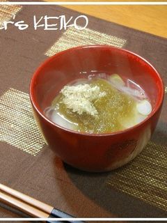 即席☆とろろ昆布のおすまし雑煮-レシピのメイン写真