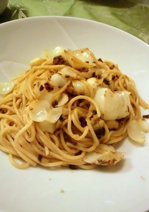 大葉にんにく醤油で ユリ根のパスタ-レシピのメイン写真