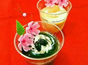 煮豆の煮汁deとろふる黒豆豆乳プリン-レシピのメイン写真