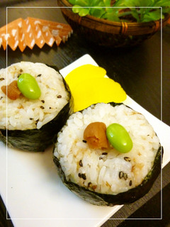 わさび×昆布茶×鰹風味 梅おにぎり-レシピのメイン写真