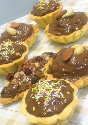 ☆生チョコ仕立てのフレークチョコタルト☆-レシピのメイン写真
