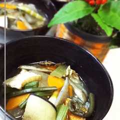 รูปของ 郷土料理★塩味くじら汁＊くじら入けんちん
