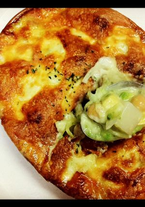 お餅でアボカドグラタン-レシピのメイン写真