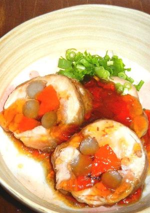 鶏もも肉のゴボウ＆ニンジン巻き-レシピのメイン写真