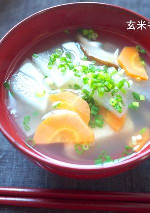 玄米もち入りお雑煮♪-レシピのメイン写真
