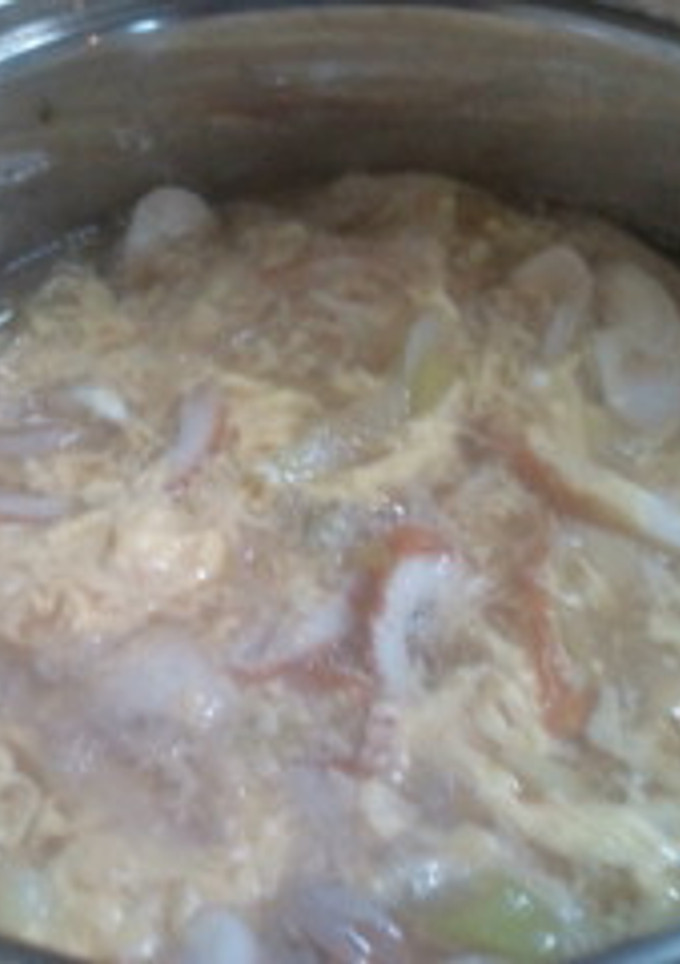 ネギたっぷり卵とじうどん。-レシピのメイン写真
