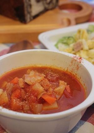 ル・クルーゼ de 濃厚ミネストローネ-レシピのメイン写真