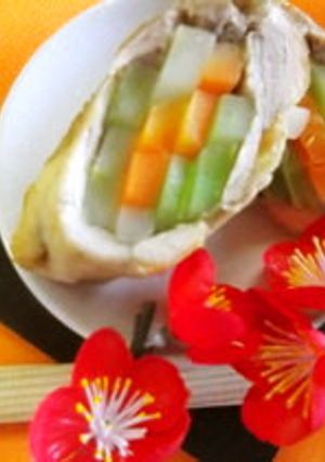 めっけもん♪ブロッコリーの茎で鶏肉巻-レシピのメイン写真