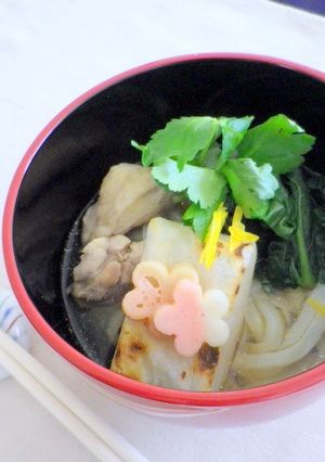お雑煮リメイクうどん-レシピのメイン写真