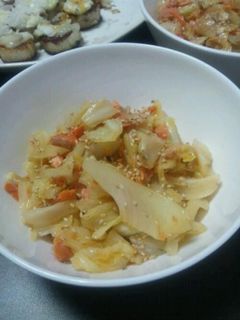 キャベツと鮭の和え物-レシピのメイン写真